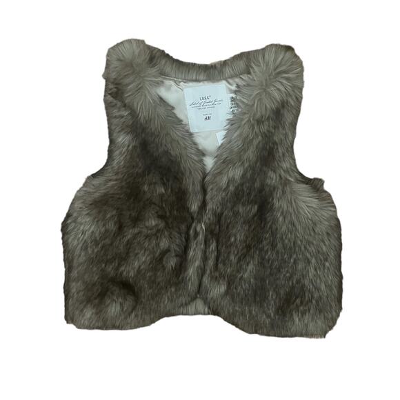 NWT H&M (5|6y) Faux Fur Vest - Picture 1 of 6